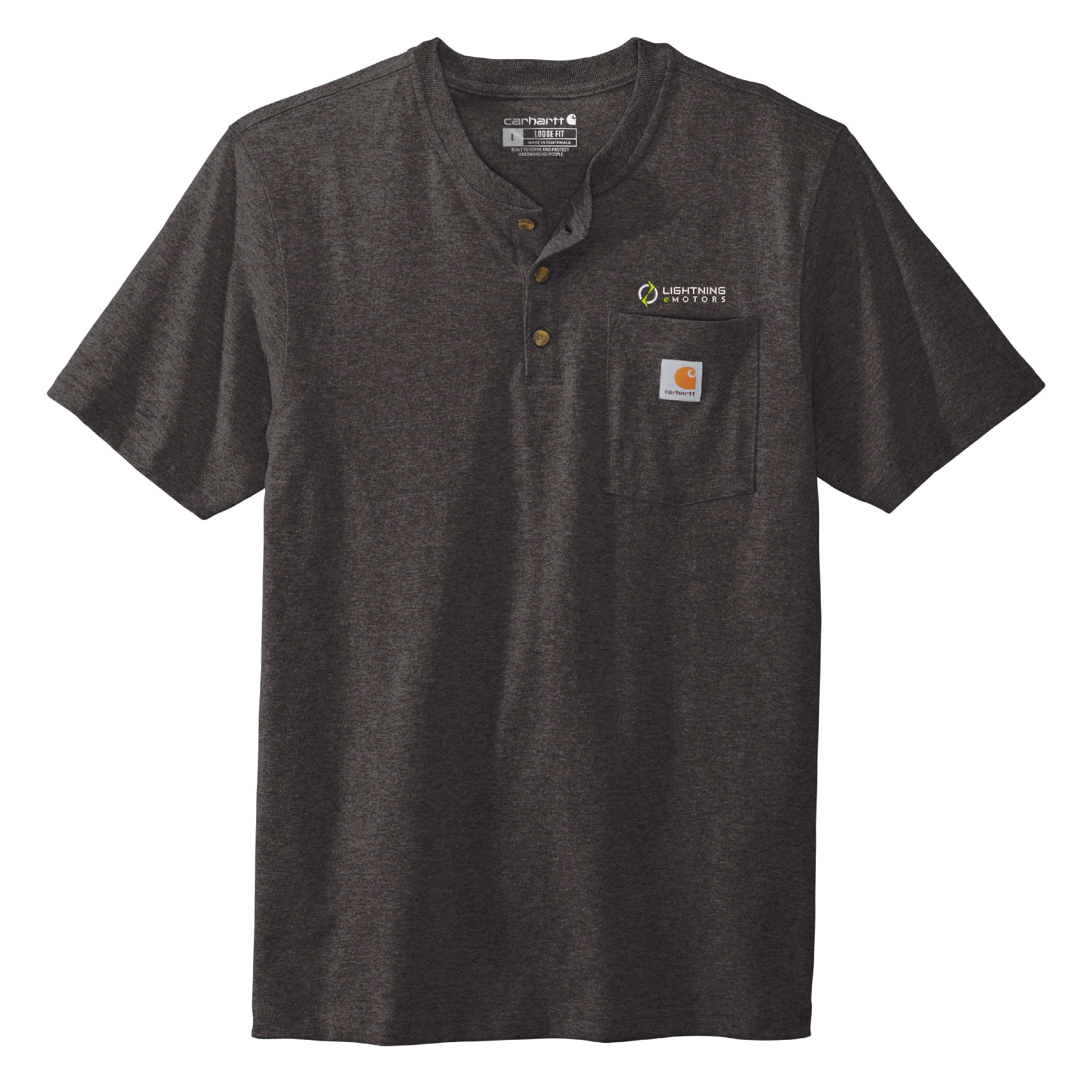 LEMUS Carhartt Short Sleeve Henley T Shirt Powered By TSP Stores