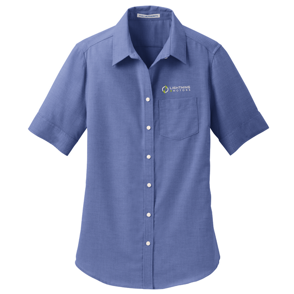 Port Authority® Ladies Short Sleeve SuperPro™ Oxford Shirt