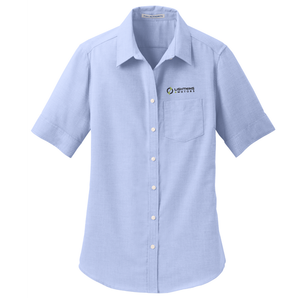 Port Authority® Ladies Short Sleeve SuperPro™ Oxford Shirt