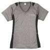 Sport-Tek® Ladies Heather Colorblock Contender™ V-Neck Tee