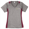 Sport-Tek® Ladies Heather Colorblock Contender™ V-Neck Tee