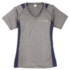 Sport-Tek® Ladies Heather Colorblock Contender™ V-Neck Tee