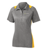 Sport-Tek® Ladies Heather Colorblock Contender™ Polo