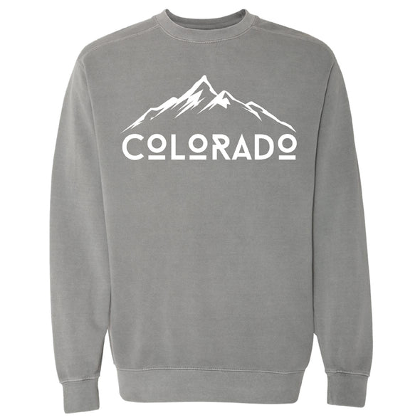 Garment-Dyed Sweatshirt - Colorado Mountains