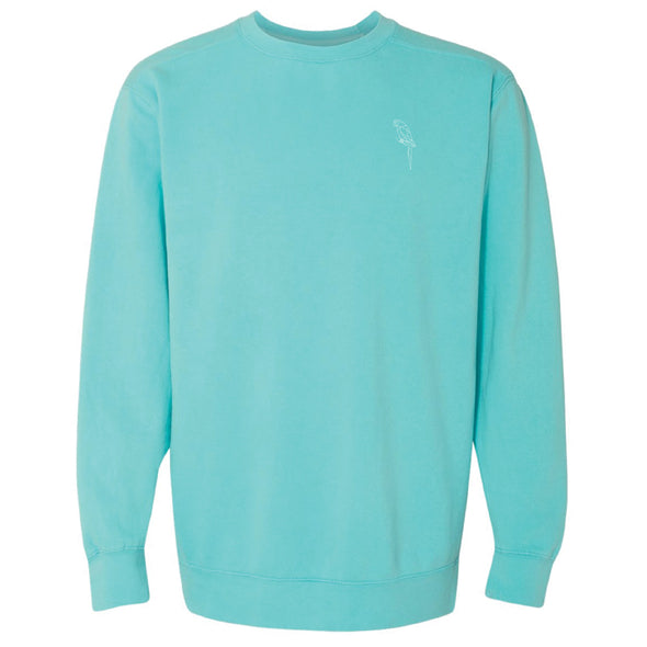 Garment-Dyed Sweatshirt - Parrot