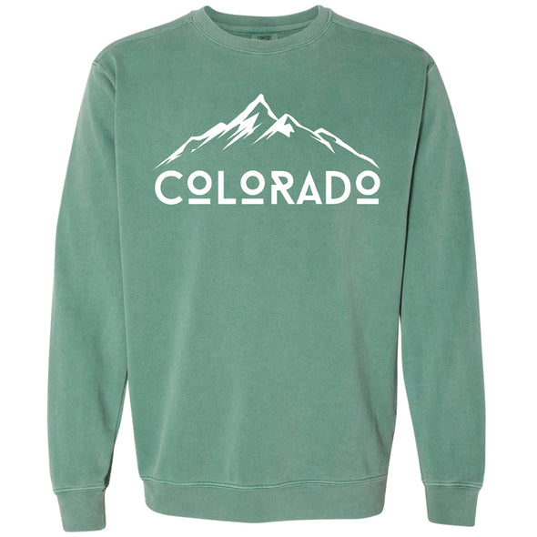 Garment-Dyed Sweatshirt - Colorado Mountains