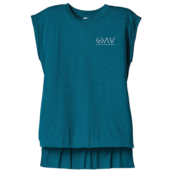 God Is Greater - Flowy Muscle Tee