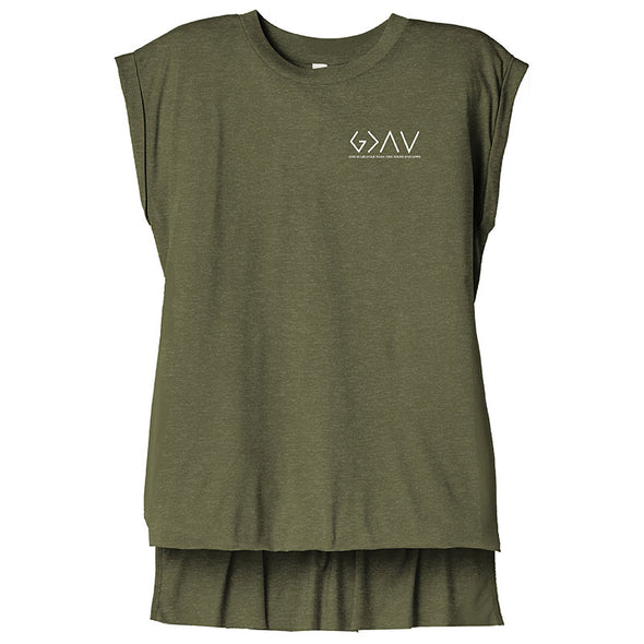 God Is Greater - Flowy Muscle Tee
