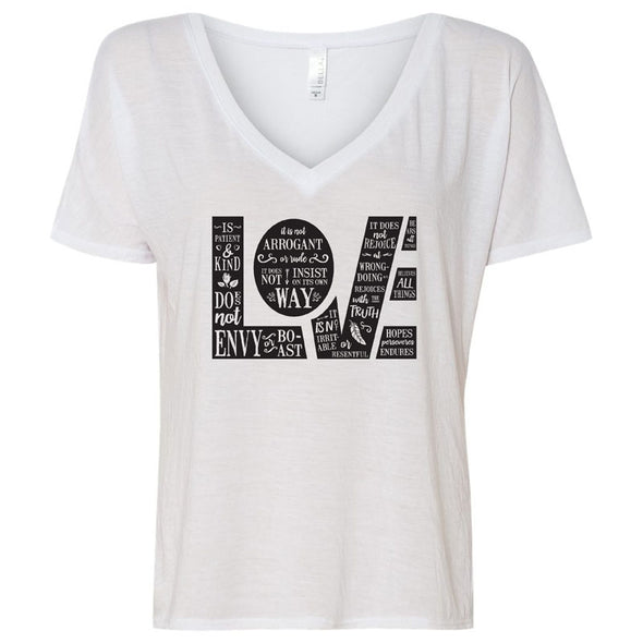 Corinthians Love -  Ladies' Slouchy V-Neck T-Shirt