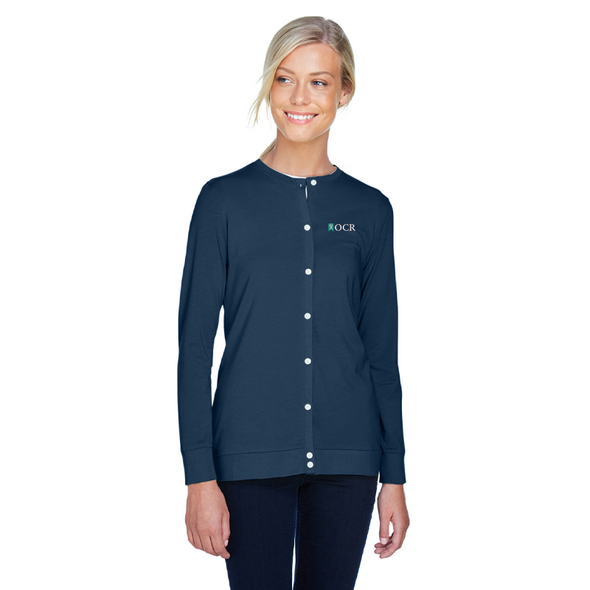 Devon & Jones Ladies' Perfect Fit™ Ribbon Cardigan