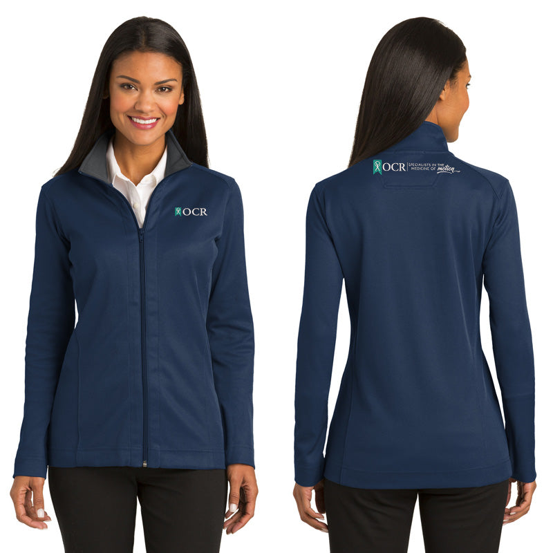 Port Authority® Ladies Vertical Texture Full-Zip Jacket – Powered