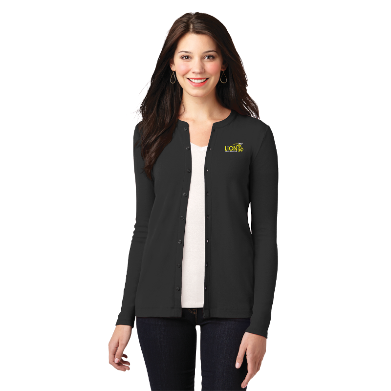 Port Authority Ladies Stretch Button Front Cardigan