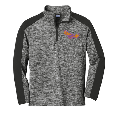 Sport-Tek ® Youth PosiCharge ® Electric Heather Colorblock 1/4-Zip Pullover