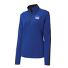 Sport-Tek® Ladies Sport-Wick® Textured Colorblock 1/4-Zip Pullover