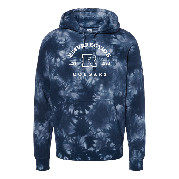 Independent Trading Co. - Unisex Midweight Tie-Dyed Hooded Sweatshirt
