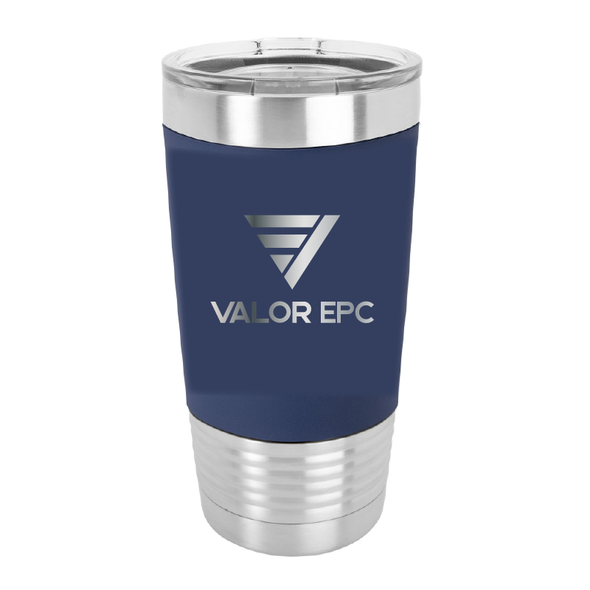 Polar Camel Tumbler with Silicone Grip and Clear Lid