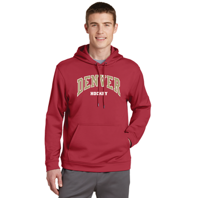 Denver Hockey Adult Unisex Deep Red Hoodie